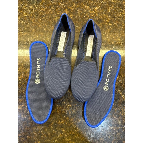 Rothy’s The Loafer Slip On Flat Navy Like New Size 7.5 - Picture 9 of 10